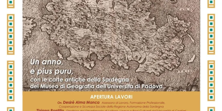 A Cagliari la presentazione del calendario-atlante 2026-2027 dedicato alla Sardegna nelle carte storiche
