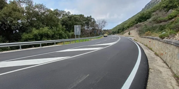 Dorgali e Baunei: oltre 11 chilometri di nuova pavimentazione sulla statale 125