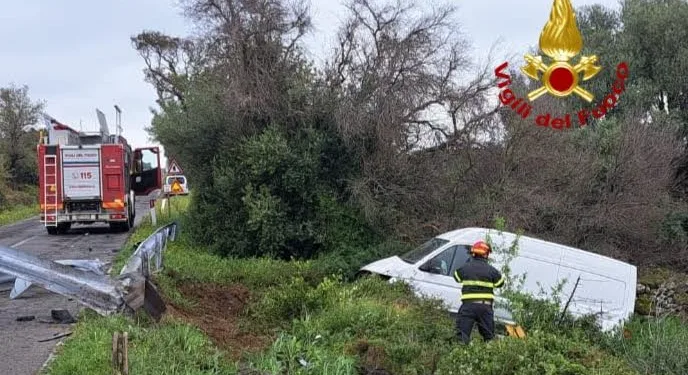Cuglieri: incidente stradale sulla statale 292