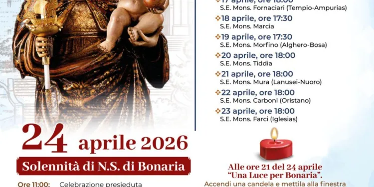 Prosegue il solenne novenario per il centenario della dedicazione della Basilica di Nostra Signora di Bonaria