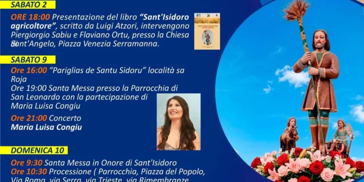 Serramanna: tre giorni di festa per Sant’Isidoro