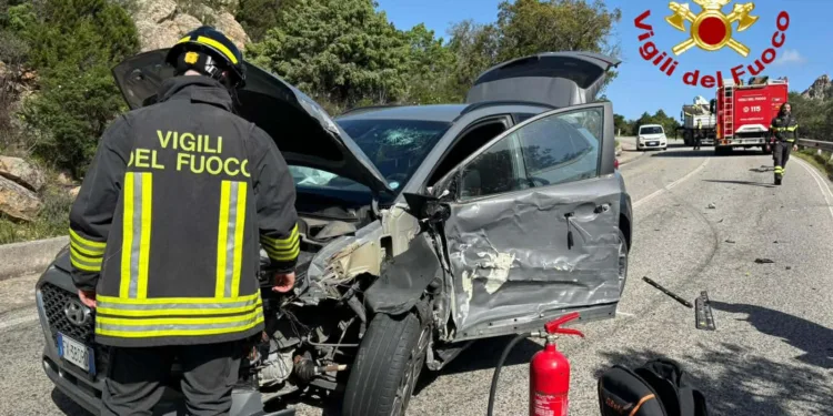 Incidente stradale alle porte di San Pantaleo