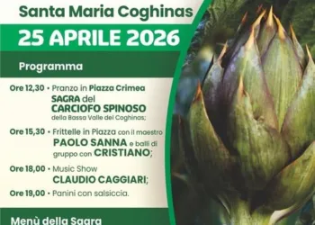 Santa Maria Coghinas: il programma della 18ª edizione della Sagra del carciofo