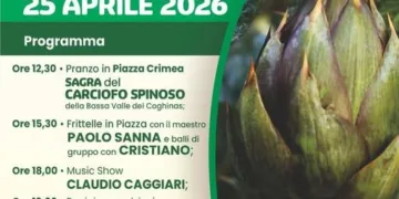 Santa Maria Coghinas: il programma della 18ª edizione della Sagra del carciofo