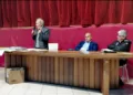 L’Enciclica Totu frades presentata alle scolaresche di Budoni dal prof. Mario Puddu e da mons, Corrado Melis, vescovo di Ozieri