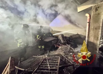 Zerfaliu: a fuoco un capanno attrezzi