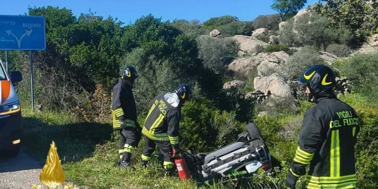 Incidente stradale sulla Aglientu-Luogosanto