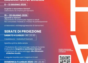 SARROCHART 2026, Sarroch si trasforma in un grande set a cielo aperto. Iscrizioni aperte ai laboratori