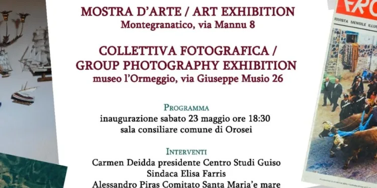 L’arte celebra a Orosei il 50° anniversario di “Santa Maria ‘e mare – Il culto ritrovato”. Artisti in mostra al Montegranatico e al Museo l’Ormeggio