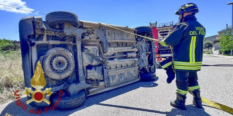 Ghilarza: incidente stradale in via Giovanni Paolo II