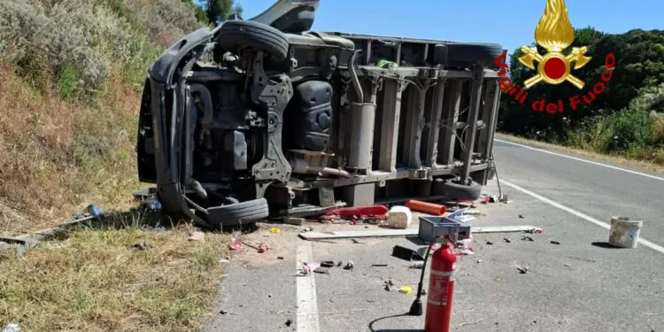 Perfugas: incidente stradale sulla statale 672