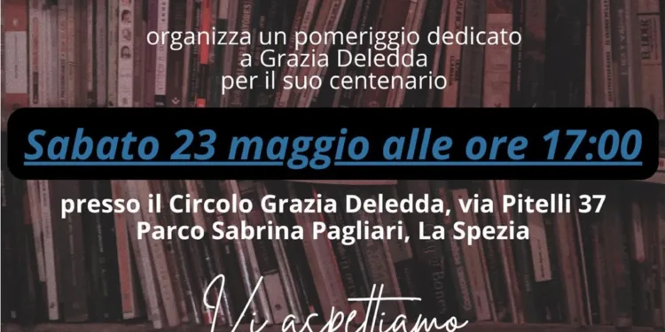 1926-2026. 100 anni di Grazia. Pomeriggio culturale al Deledda di La Spezia il 23 maggio
