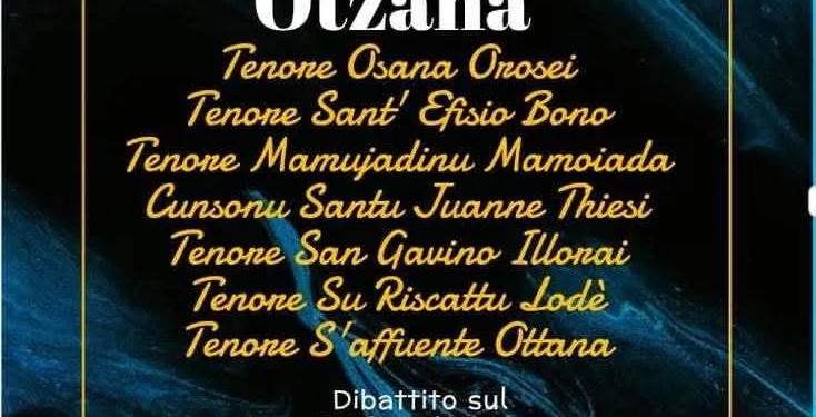 Ottana: sabato 30 maggio una serata dedicata ai Tenores