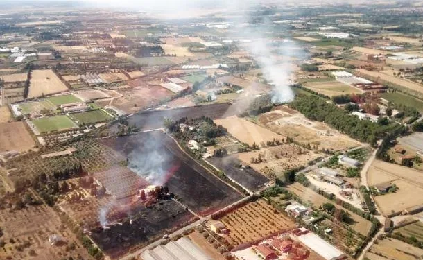 Incendi a San Gavino Monreale, Assemini e Narbolia