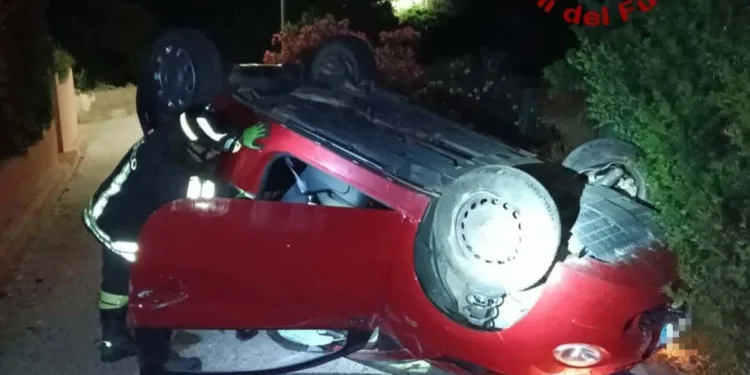 Santa Teresa Gallura: incidente stradale in località Capo Testa