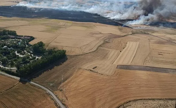 Tuili: incendio in località Serra Iddas