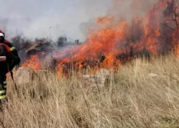 Bonnanaro: incendio in località Funtana Peideru