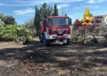Numerosi incendi di sterpaglie e vegetazione alimentati dal forte maestrale in varie località