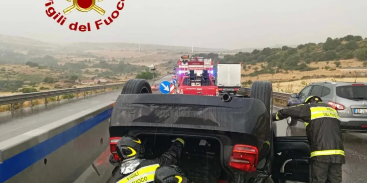 Macomer: incidente stradale sulla statale 131