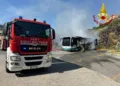 Nuoro: bus a fuoco nel deposito dell’Atp