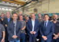 Industria, l’assessore Emanuele Cani in visita nella sede della società Entusa a Sarroch