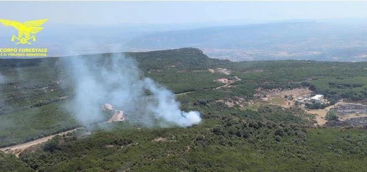 Ozieri: incendio in località Crastos