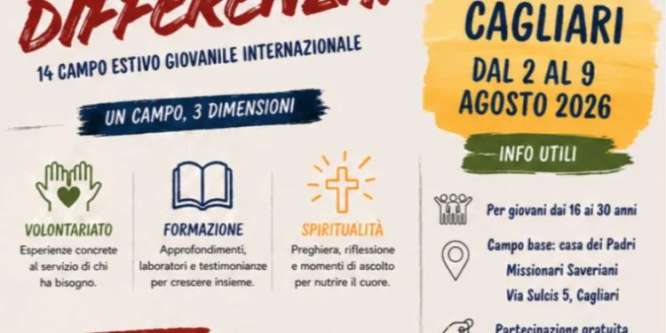 Dal 2 al 9 agosto una settimana di servizio, formazione e spiritualità promossa dalla Caritas diocesana di Cagliari, dalla Pastorale giovanile e dalla Chiesa di Cagliari