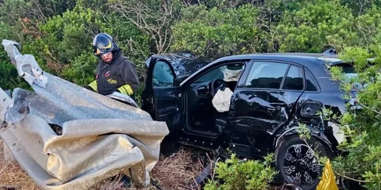 Incidente stradale tra Vignola e Santa Teresa Gallura