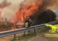 Bottidda: incendio in località “Nuraghe Larattu”
