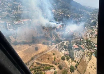 Ozieri: incendio in località “Monte Balvazanis”