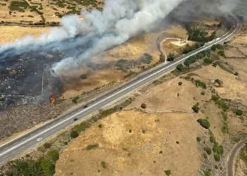 Macomer: incendio in località “Nuraghe Santa Barbara”