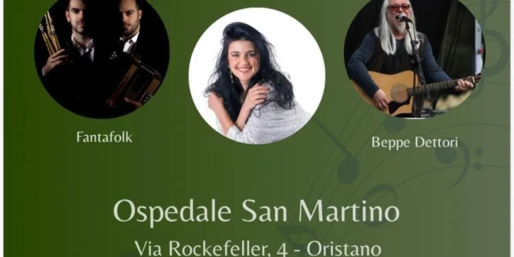 Mercoledì 29 luglio la musica della Sardegna all’Ospedale San Martino di Oristano