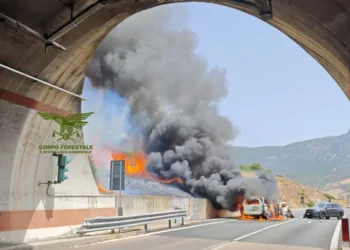 Maracalagonis: incendio in località “Su Riu”