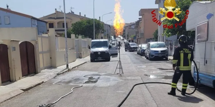 Li Punti: fuga di gas in via Camboni