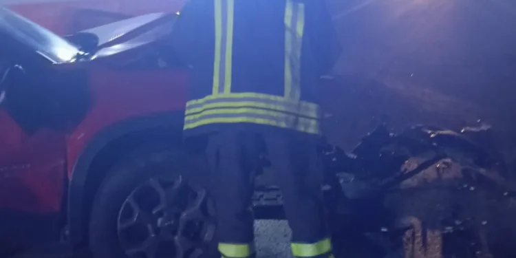 Incidente stradale all’altezza del bivio di Fonni