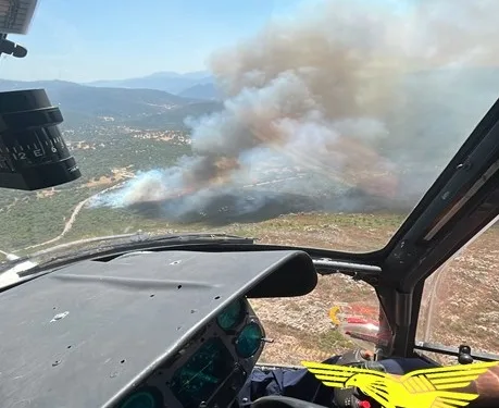Incendi a Padru e Pimentel