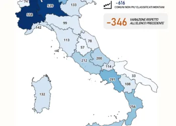 Sono 102 i Comuni sardi che hanno perso la classificazione di Comune montano, 9 quelli che l’hanno acquisita