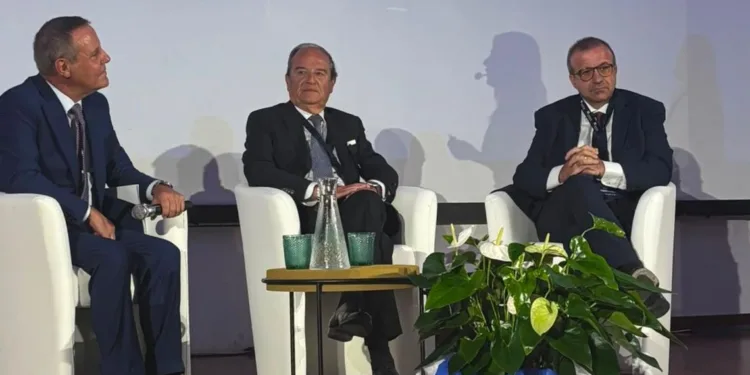 L’assessore Emanuele Cani all’assemblea di Confindustria con Emanuele Orsini a Nuoro