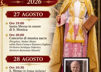 Il 27 e 28 agosto la festa di Sant’Agostino, a Cagliari, appuntamento capace di unire fede, tradizione, musica e partecipazione della comunità