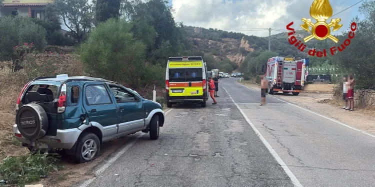 Arzachena: incidente stradale sulla provinciale 59