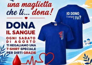 All’ospedale San Martino di Oristano “Ad agosto per chi dona.. una maglietta, che ti dona”