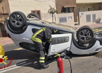 Olbia: incidente stradale in via dei Lidi