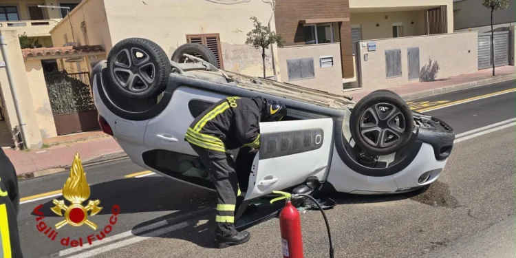 Olbia: incidente stradale in via dei Lidi