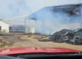 Macomer: a fuoco un fienile in località Cogolatzu