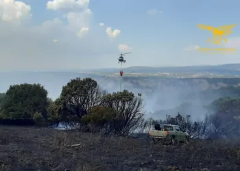 Bitti: incendio in località “Saraloi”
