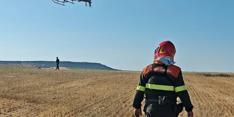 Illorai: incendio in località “Cannarzos”