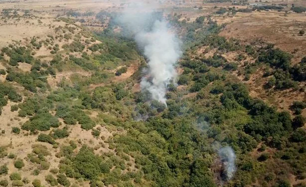 Sindia: incendio in località Ponte Ziera