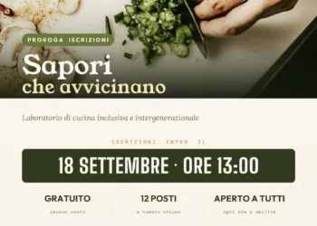 Prorogate le iscrizioni al laboratorio gratuito di cucina inclusiva “Sapori che avvicinano”