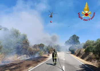 Orune: incendio in località “Marreri