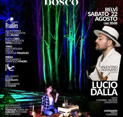 Sabato 22 agosto il suggestivo Castagneto del Parco Comunale di Belvì (località Silisia) si trasforma in un teatro a cielo aperto